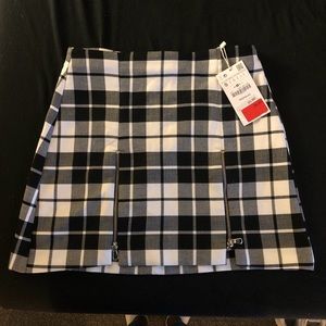 Zara Plaid Mini Skirt